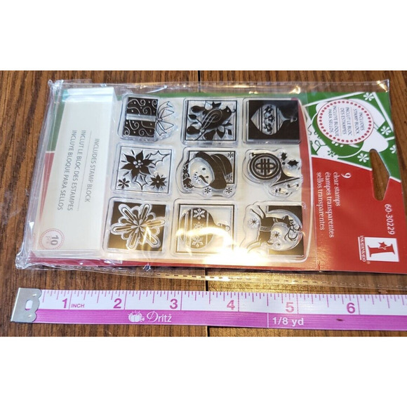 inkadinkado Holiday Niche 9 Christmas Theme Clear Stamps: 60-30229 - Picture 4 of 4